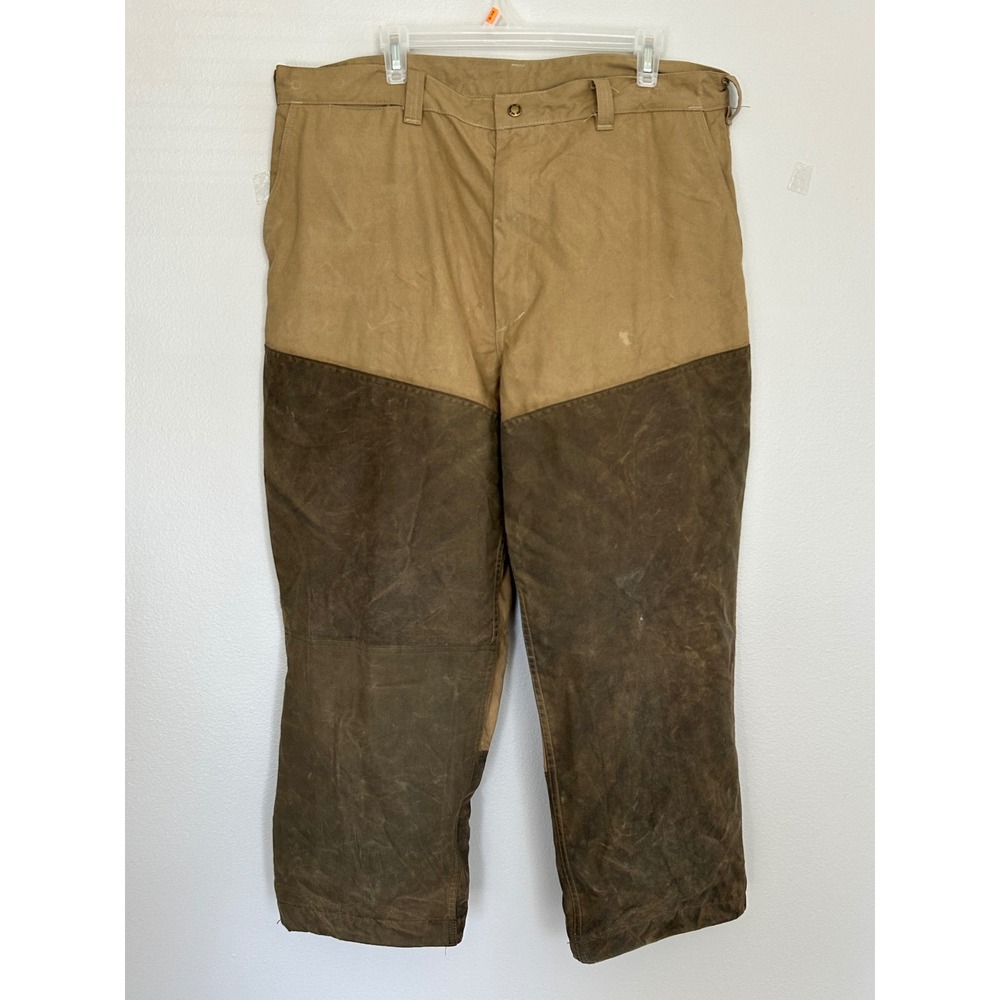 Vintage Filson Double Tin Cloth Brush Hunting Pants Style 573 USA 39x26
Waxed